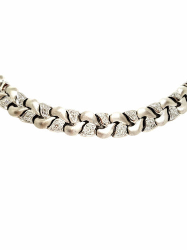 Collier Collier Or blanc Diamant 58 Facettes 760701CN
