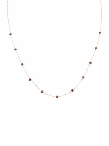 Collier COLLIER OR MODERNE ET GRENAT 58 Facettes 040921