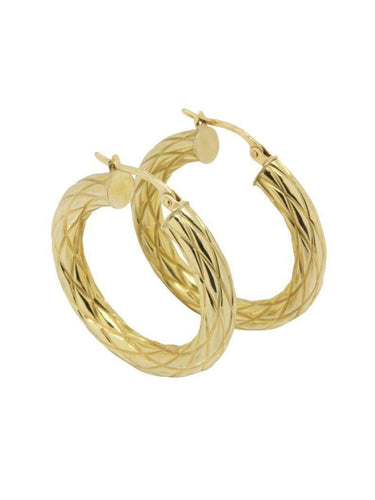 Boucles d'oreilles CRÉOLES MODERNES 58 Facettes 040971