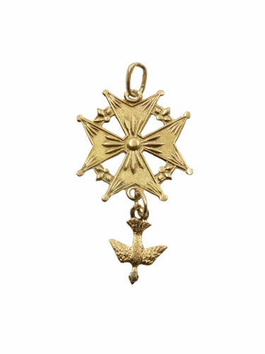 Pendentif Croix huguenote 58 Facettes 23731