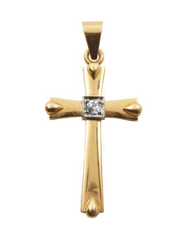 Pendentif Croix religieuse 58 Facettes 3331