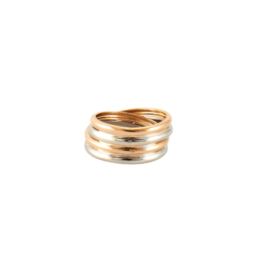 Bague Bague en 3 ors & diamants 58 Facettes