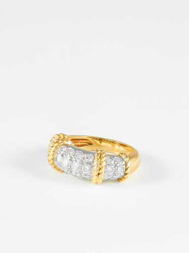 Bague 52 Bague Fred modèle Isaure Or jaune Diamants 58 Facettes