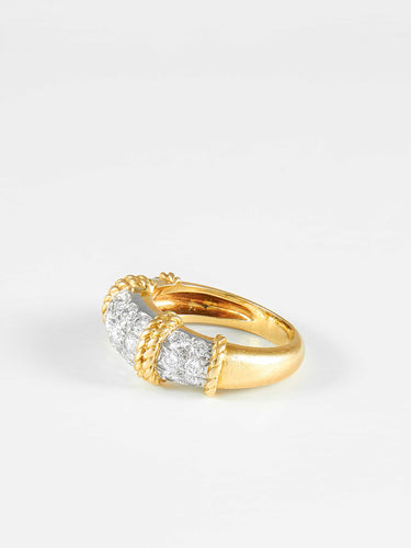 Bague 52 Bague Fred modèle Isaure Or jaune Diamants 58 Facettes
