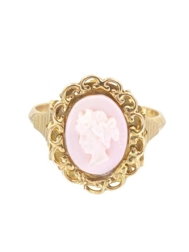 Bague BAGUE ANCIENNE CAMÉE COQUILLAGE 58 Facettes 040371