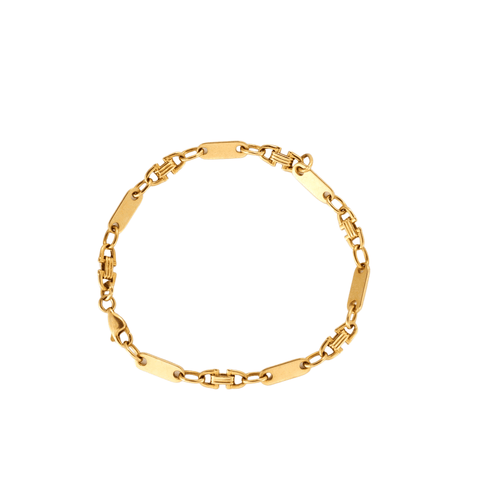 Bracelet Bracelet souple maille fantaisie or jaune 58 Facettes