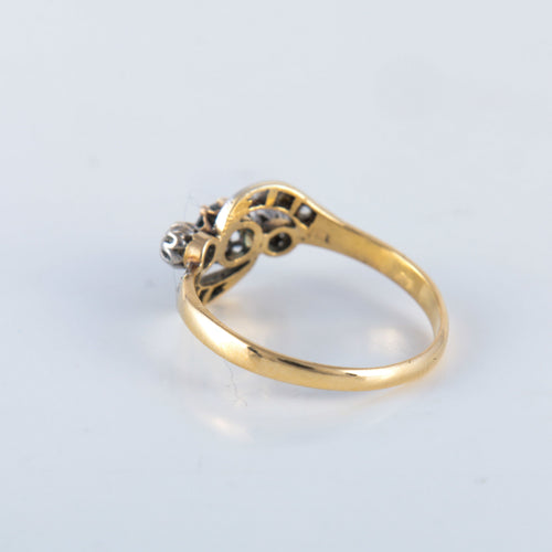 Bague Bague saphir diamant or platine 58 Facettes