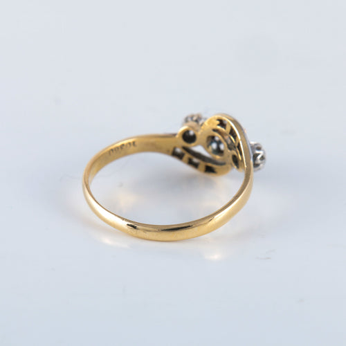 Bague Bague saphir diamant or platine 58 Facettes