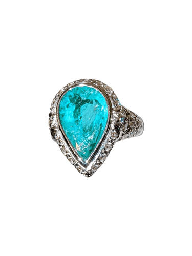 Bague Bague sertie d'une émeraude de Colombie certifiée 58 Facettes