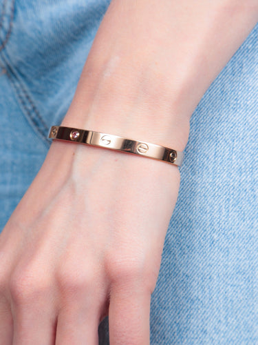 Bracelet Bracelet LOVE CARTIER or rose 58 Facettes