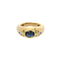 Bague Bague Jonc Or jaune Diamants Saphir 58 Facettes 27201
