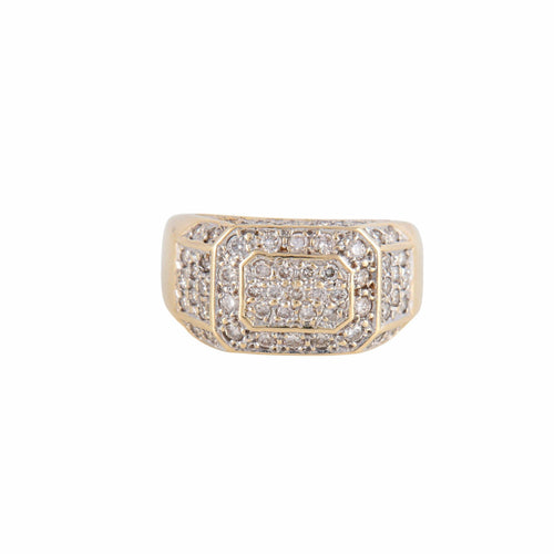 Bague 50 Bague Chevalière pavage diamants 58 Facettes 1
