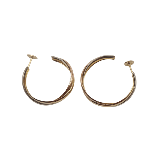 Boucles d'oreilles Boucles d'oreilles 3 ors 18 carats 58 Facettes