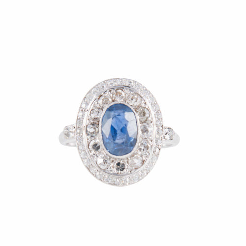 Bague 52 Bague Art Déco Saphir Diamants 58 Facettes 1