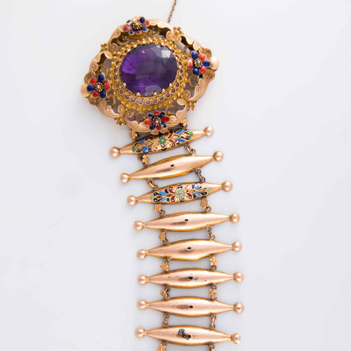 Bracelet Bracelet émaillé époque victorienne 58 Facettes 1