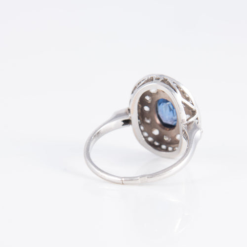 Bague 52 Bague Art Déco Saphir Diamants 58 Facettes 1
