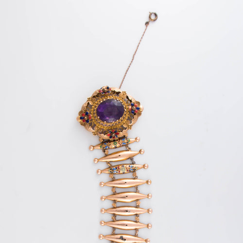 Bracelet Bracelet émaillé époque victorienne 58 Facettes 1
