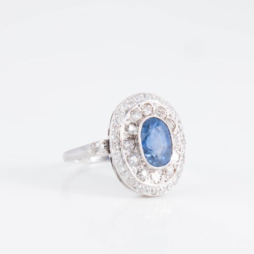 Bague 52 Bague Art Déco Saphir Diamants 58 Facettes 1
