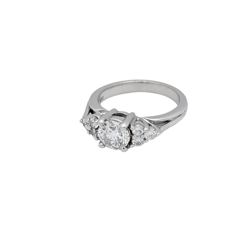 Bague Bague en or blanc et diamants 58 Facettes 25111