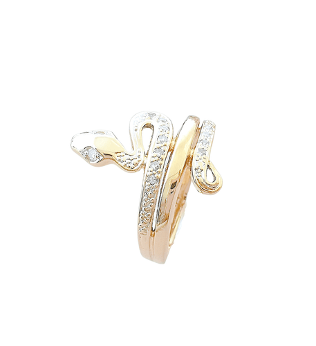 Bague Bague Serpent unisexe Diamants 58 Facettes AA 1533