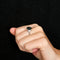 Bague 53 Bague Saphir épaulé de 6 diamants 58 Facettes 1