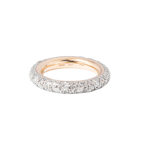 Bague Alliance Pomellato "Tango" en or gris et diamants 58 Facettes 0
