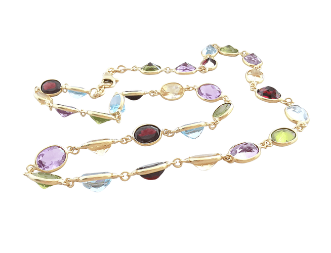 Collier Collier Ras du cou Pierres fines Or Jaune 58 Facettes AA 1535