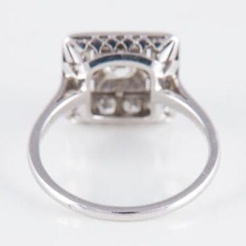 Bague Bague Platine Diamants 58 Facettes