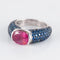 Bague Bague Jonc Tourmaline rose 58 Facettes