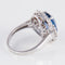 Bague Bague Style Marguerite Saphir Diamants 58 Facettes