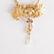 Collier Collier Pendentif Feuillage Diamants Perle 58 Facettes