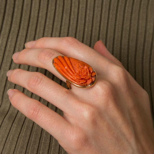 Bague 53 Bague Corail 58 Facettes