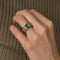 Bague 47 Bague Emeraude pavage Diamants 58 Facettes