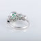 Bague 54 Bague style Jarretière Emeraudes Diamants 58 Facettes