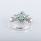 Bague 54 Bague style Jarretière Emeraudes Diamants 58 Facettes
