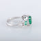Bague 54 Bague style Jarretière Emeraudes Diamants 58 Facettes