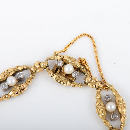 Bracelet Bracelet Perles fines et Diamants 58 Facettes