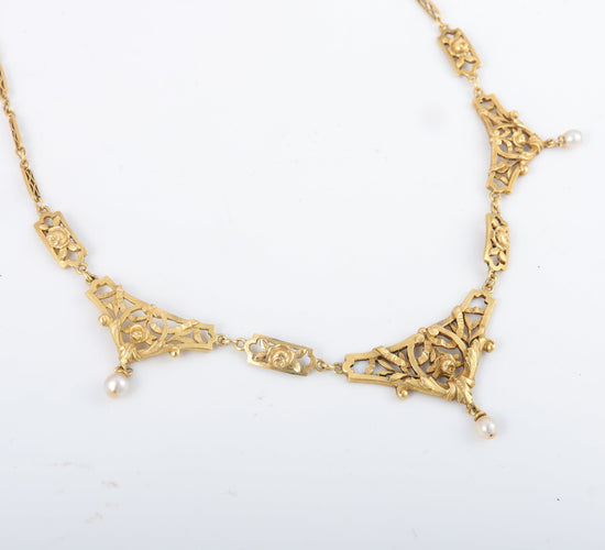 Collier Collier Draperie Perles 58 Facettes