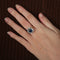 Bague 51 Bague Pompadour Saphir Diamants 58 Facettes