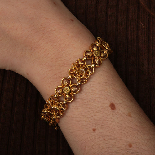 Bracelet Bracelet ajouré or jaune 58 Facettes