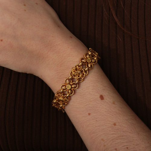 Bracelet Bracelet ajouré or jaune 58 Facettes