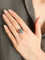 Bague Bague Or Blanc Saphirs Diamants 58 Facettes