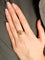 Bague 50 Bague Vintage 2 Ors Emeraude Diamants 58 Facettes