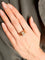 Bague 57.5 Bague " Dôme " Or Rose Platine Diamants 58 Facettes