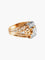 Bague 57.5 Bague " Dôme " Or Rose Platine Diamants 58 Facettes