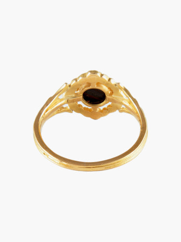 Bague 57 Bague Ancienne Or Jaune Opale 58 Facettes
