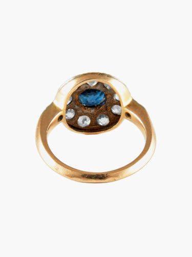 Bague Bague Pompadour Saphir Diamants 58 Facettes