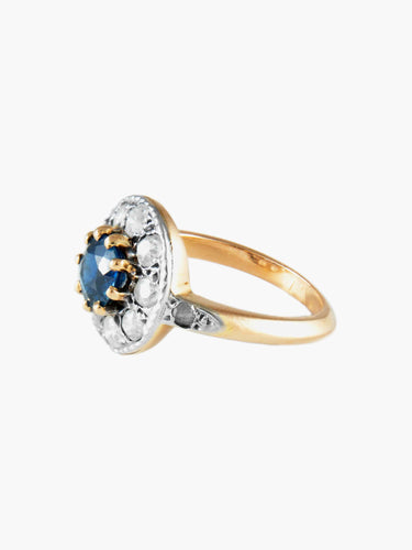 Bague Bague Pompadour Saphir Diamants 58 Facettes
