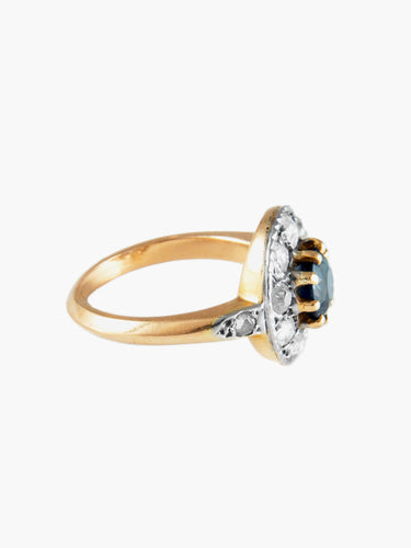 Bague Bague Pompadour Saphir Diamants 58 Facettes