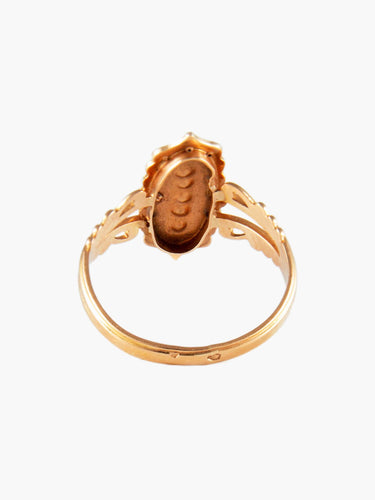 Bague Bague Ancienne Saphirs Perles 58 Facettes
